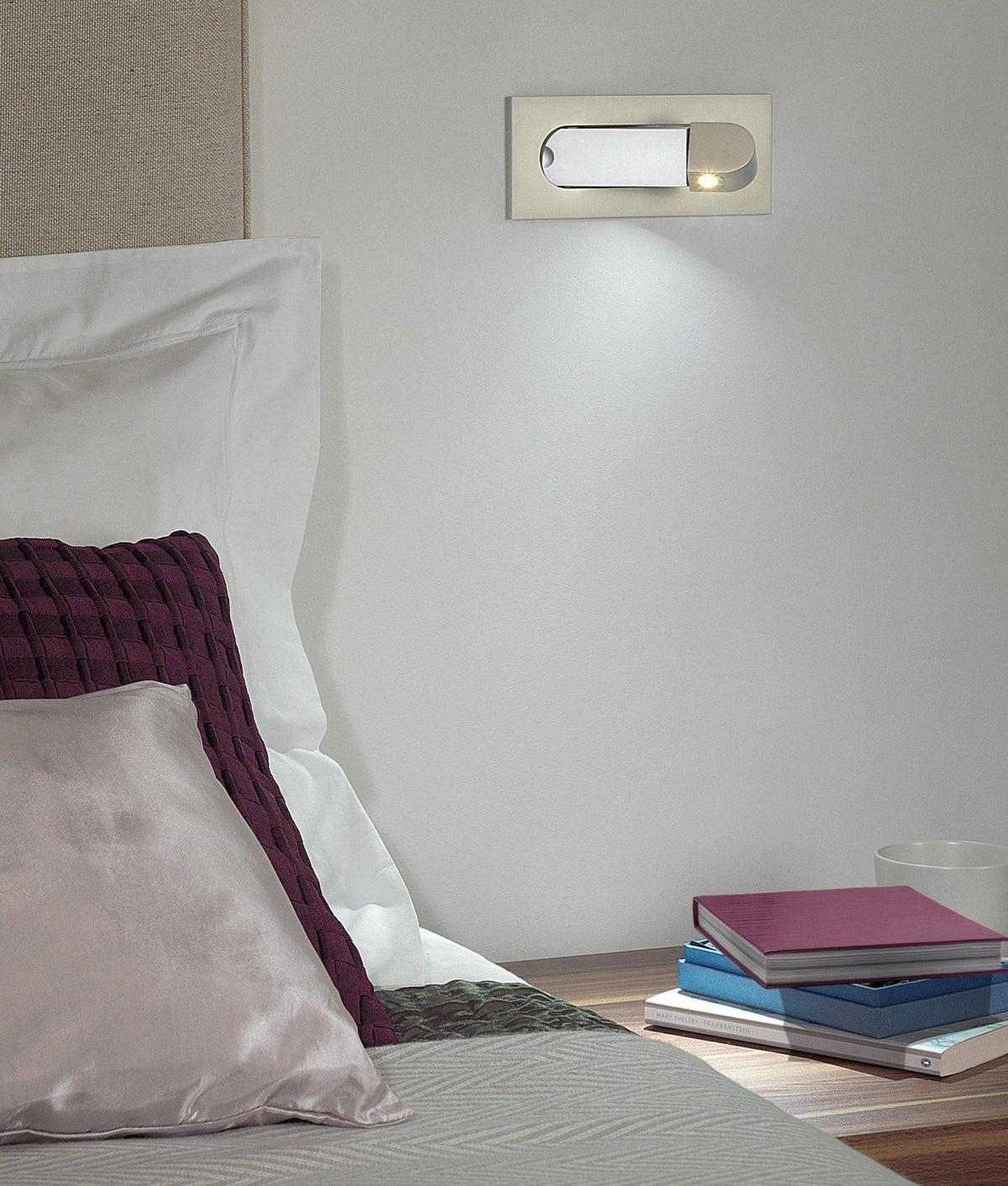 Soren LED Light Reading Lamps, Modern Bedside LED Reading Light, Warm Light, 6 Finishes