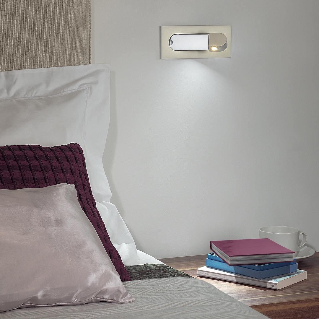 Soren LED Light Reading Lamps, Modern Bedside LED Reading Light, Warm Light, 6 Finishes