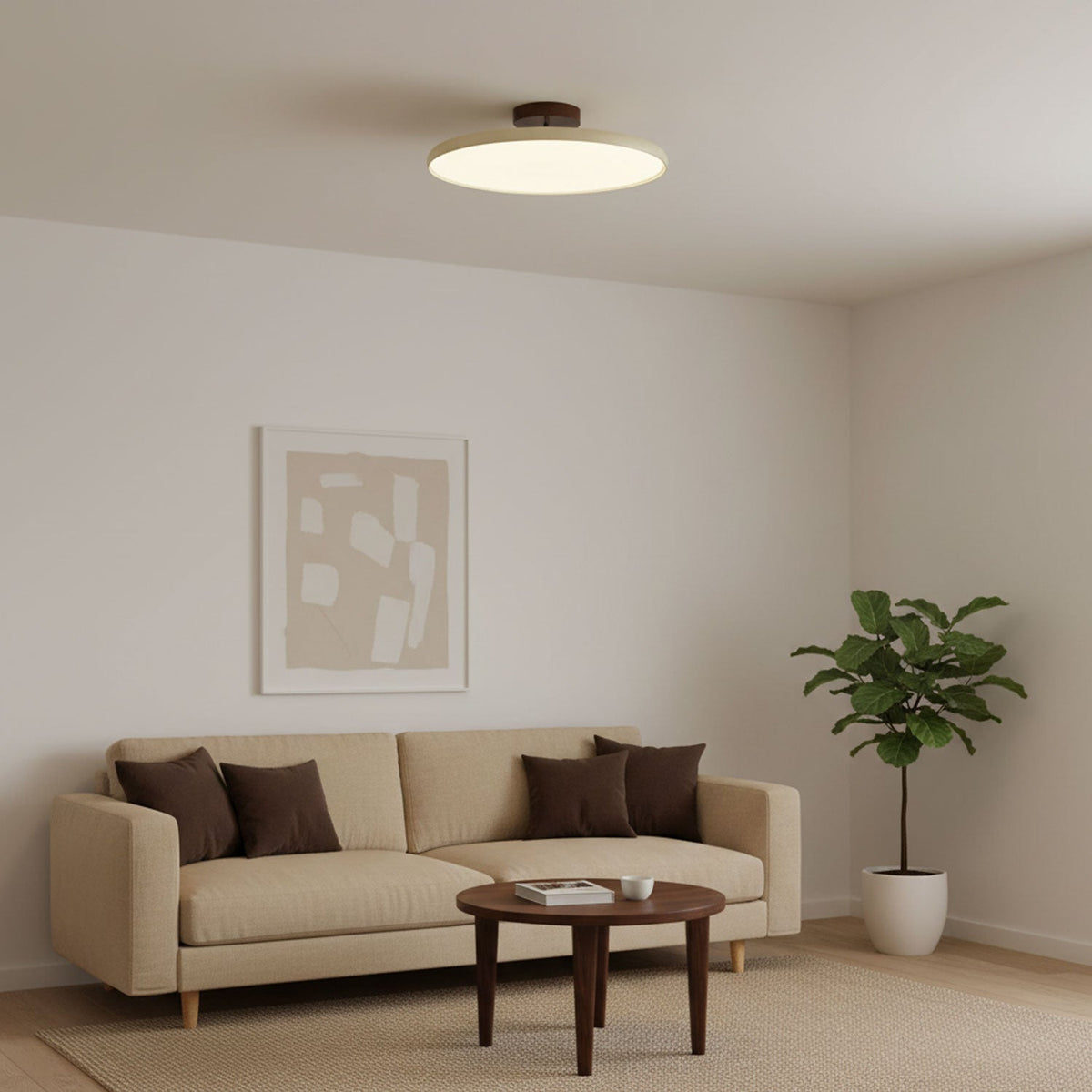 Tavi Ceiling Lights for Bedroom LED, Modern Flush Mount, 270° Swing Arm, Acrylic Shade
