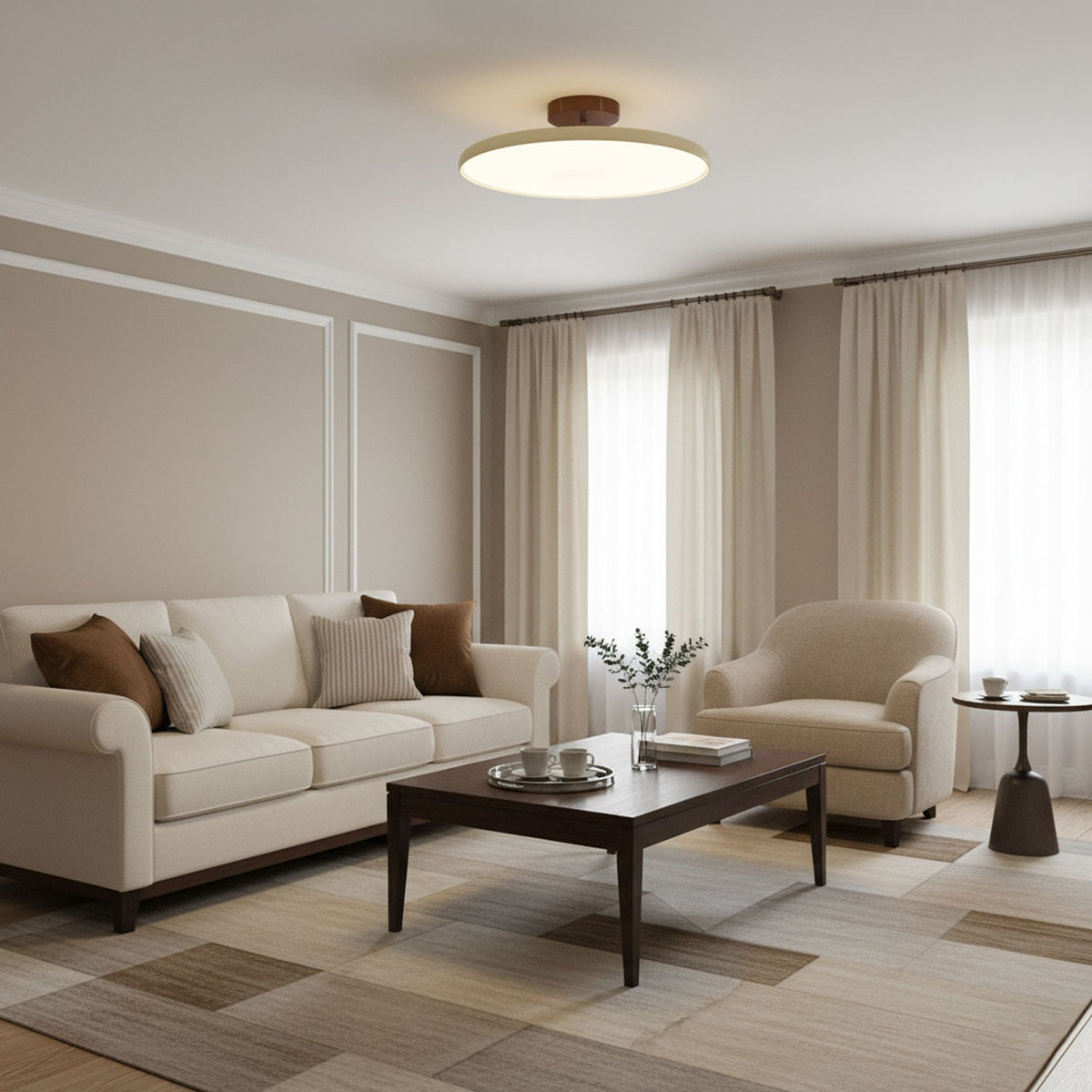 Kellan Ceiling Lights, 270° Swivel LED Ceiling Fixture, Sloped Ceiling Ready, Indoor