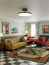 Tavi Ceiling Lights for Bedroom LED, Modern Flush Mount, 270° Swing Arm, Acrylic Shade