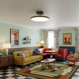 Tavi Ceiling Lights for Bedroom LED, Modern Flush Mount, 270° Swing Arm, Acrylic Shade