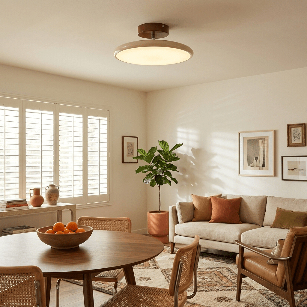 Kellan Ceiling Lights, 270° Swivel LED Ceiling Fixture, Sloped Ceiling Ready, Indoor