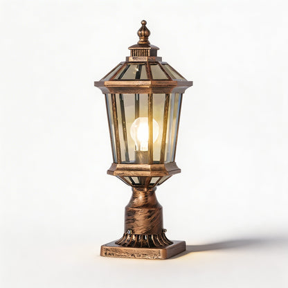 Akira Solar Outdoor Post Light, Remote Control LED, Waterproof, Garden & Driveway Column