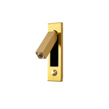 Eskil Bedside Wall Lights, Recessed Reading Sconce, Folds Flush, Pull Switch, 3000K Warm White
