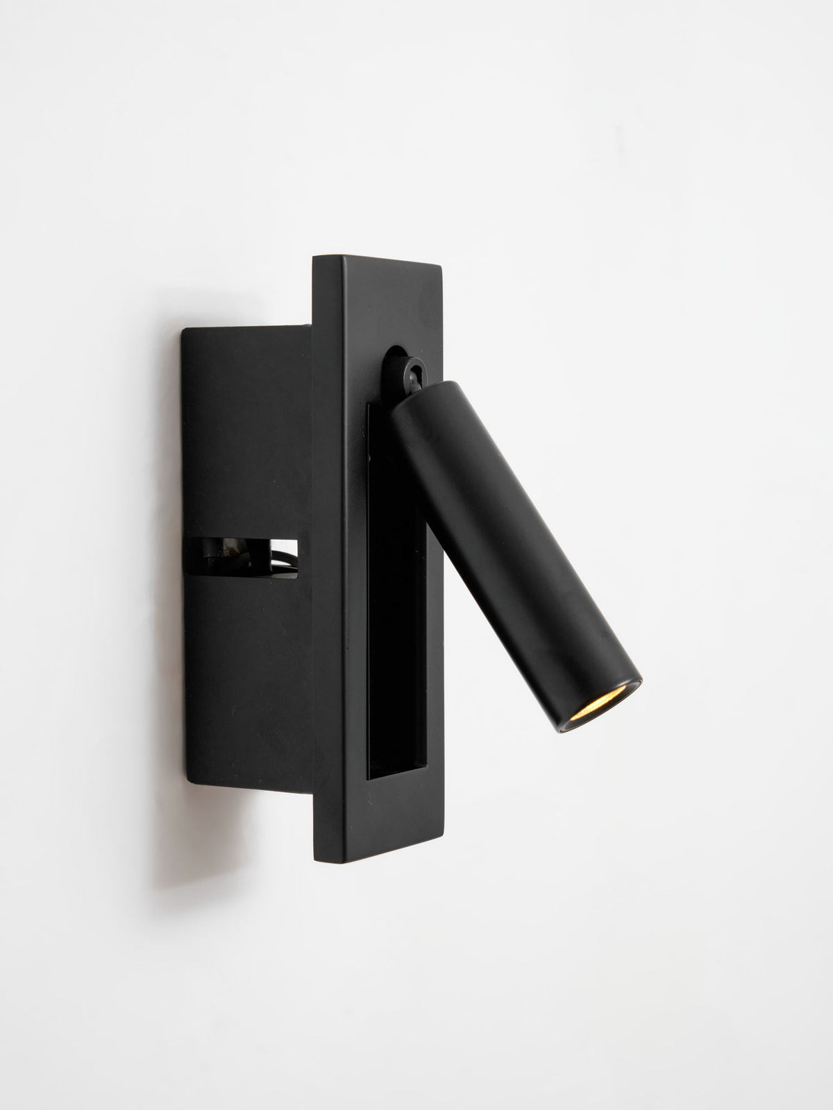 Eskil Bedside Wall Lights, Recessed Reading Sconce, Folds Flush, Pull Switch, 3000K Warm White