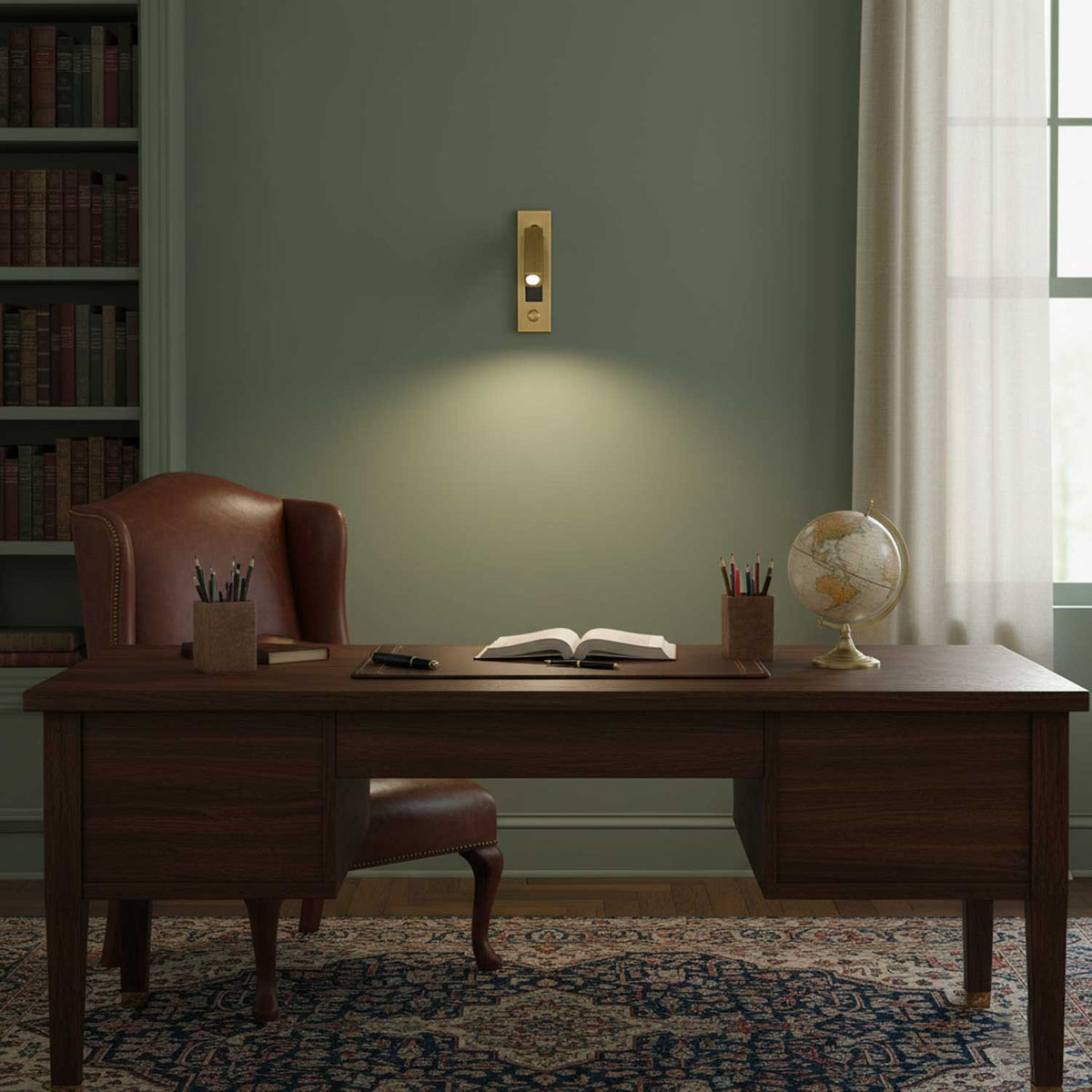 Sorin Bedside Reading Lights Wall Mounted, Recessed Wall Sconce, Fold-Flat, Warm 3000K, Bedroom