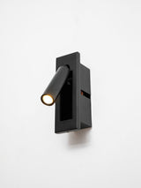 Sorin Bedside Reading Lights Wall Mounted, Recessed Wall Sconce, Fold-Flat, Warm 3000K, Bedroom