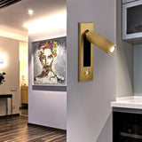 Eskil Bedside Wall Lights, Recessed Reading Sconce, Folds Flush, Pull Switch, 3000K Warm White