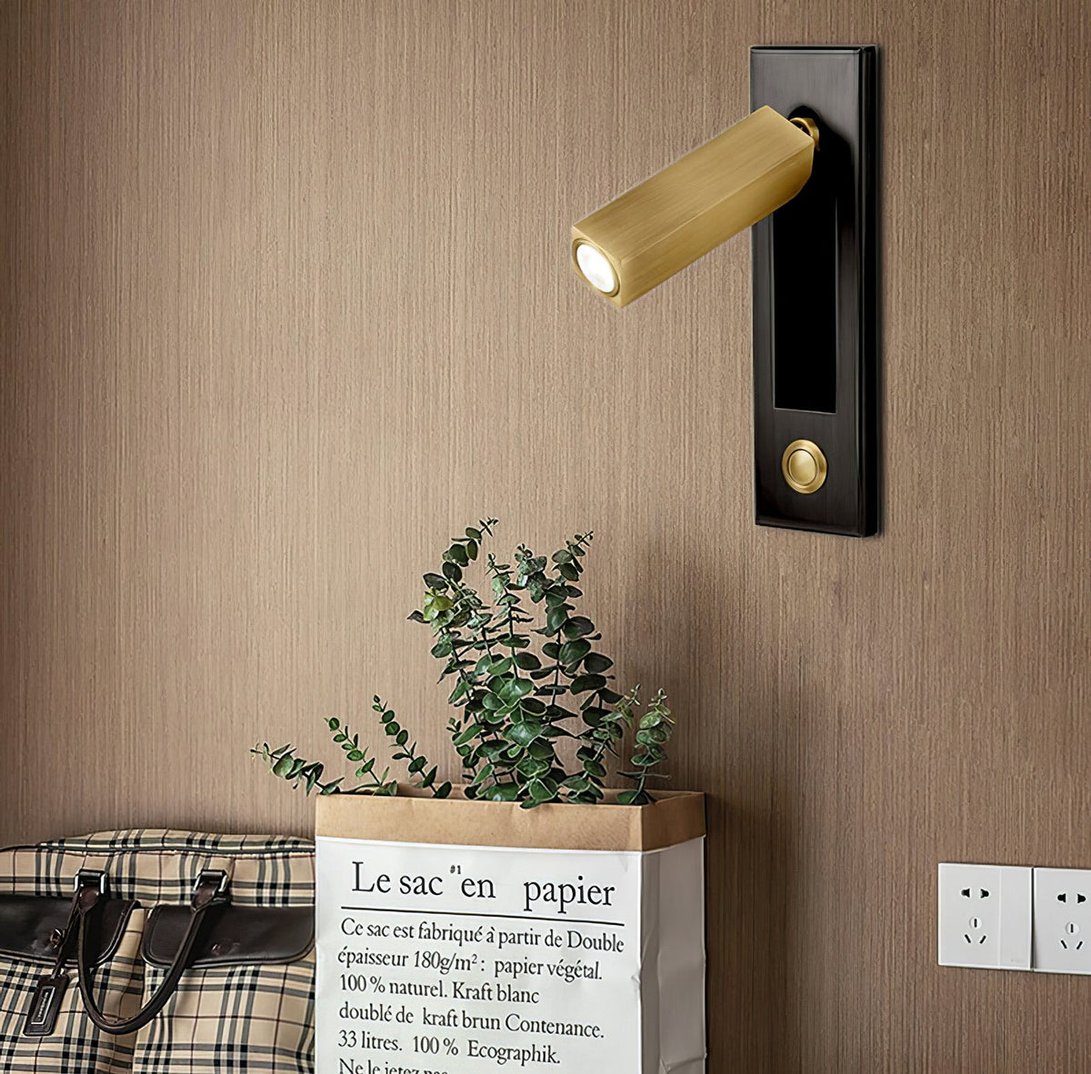 Sorin Bedside Reading Lights Wall Mounted, Recessed Wall Sconce, Fold-Flat, Warm 3000K, Bedroom