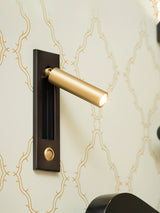 Sorin Bedside Reading Lights Wall Mounted, Recessed Wall Sconce, Fold-Flat, Warm 3000K, Bedroom