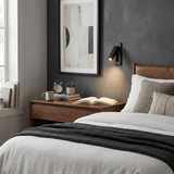 Eskil Bedside Wall Lights, Recessed Reading Sconce, Folds Flush, Pull Switch, 3000K Warm White