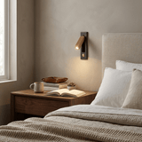 Sorin Bedside Reading Lights Wall Mounted, Recessed Wall Sconce, Fold-Flat, Warm 3000K, Bedroom