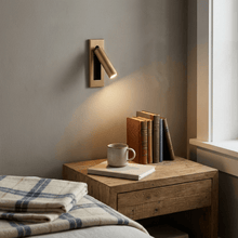Embedded Bedside Sconce folded flush against the wall