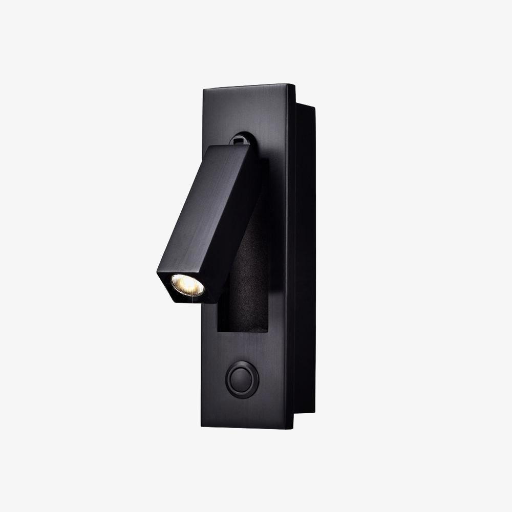 Sorin Bedside Reading Lights Wall Mounted, Recessed Wall Sconce, Fold-Flat, Warm 3000K, Bedroom