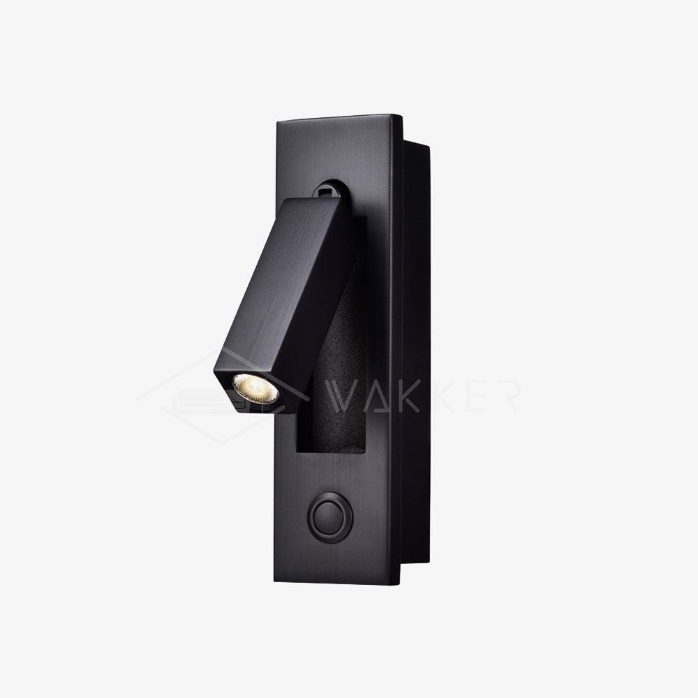 Eskil Bedside Wall Lights, Recessed Reading Sconce, Folds Flush, Pull Switch, 3000K Warm White