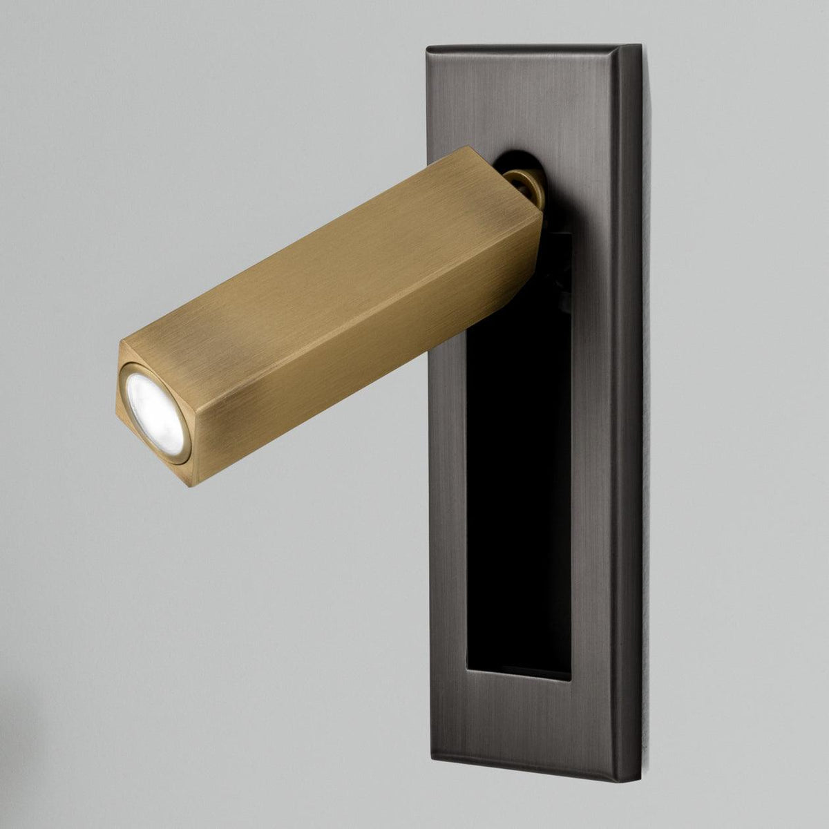 Sorin Bedside Reading Lights Wall Mounted, Recessed Wall Sconce, Fold-Flat, Warm 3000K, Bedroom