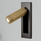 Sorin Bedside Reading Lights Wall Mounted, Recessed Wall Sconce, Fold-Flat, Warm 3000K, Bedroom