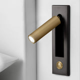 Eskil Bedside Wall Lights, Recessed Reading Sconce, Folds Flush, Pull Switch, 3000K Warm White