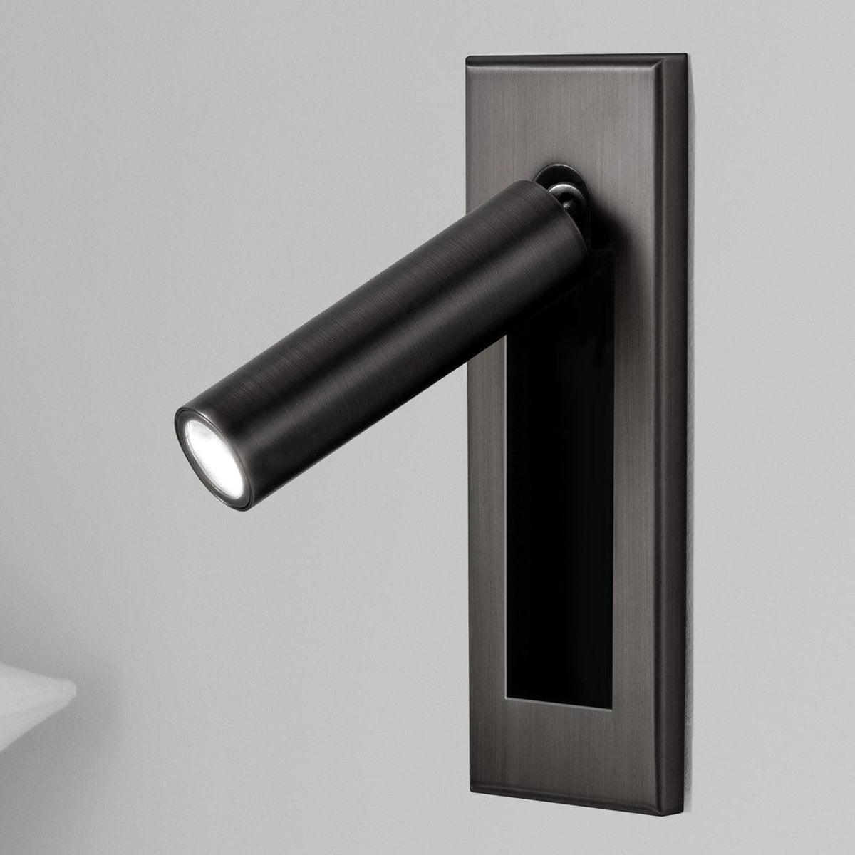 Eskil Bedside Wall Lights, Recessed Reading Sconce, Folds Flush, Pull Switch, 3000K Warm White
