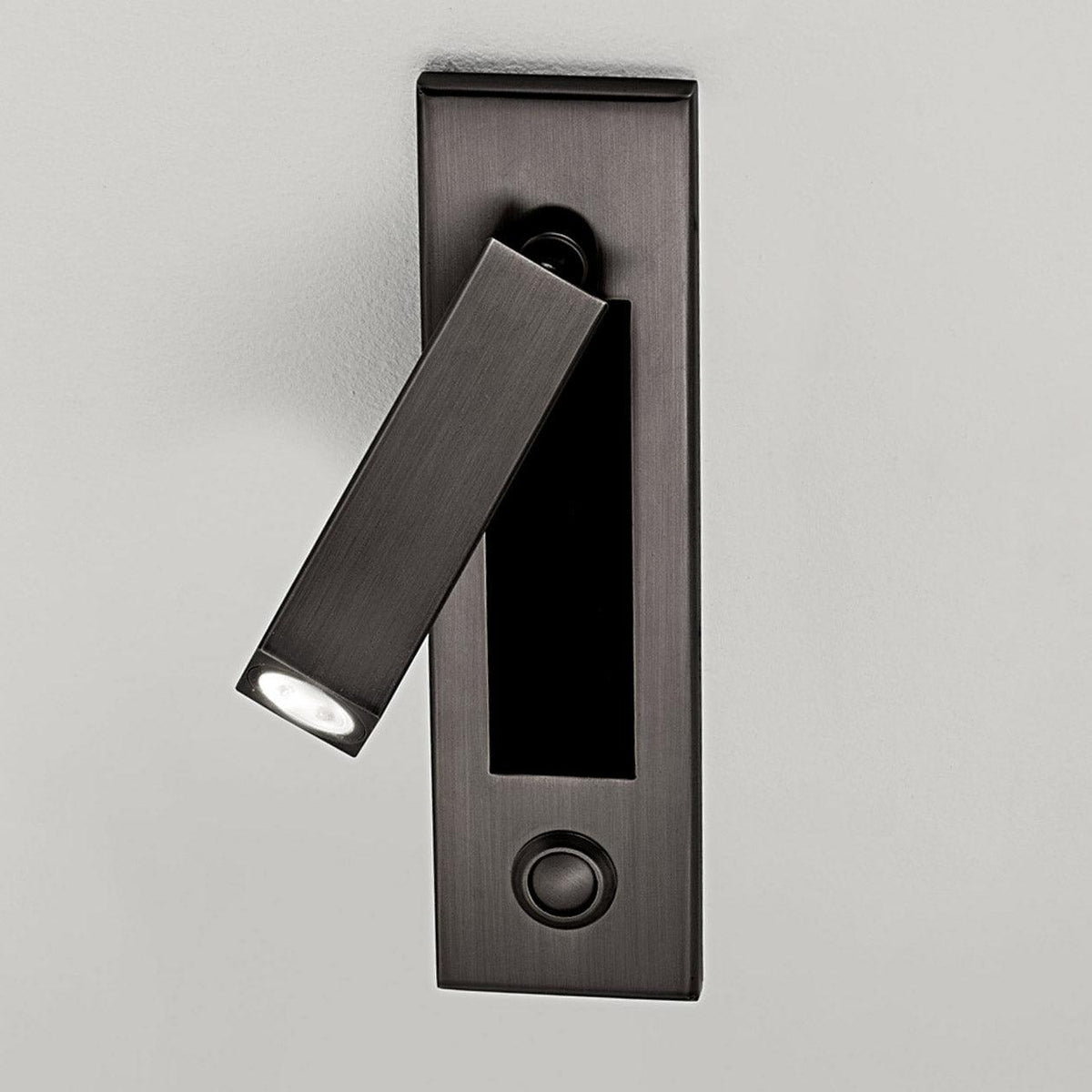 Eskil Bedside Wall Lights, Recessed Reading Sconce, Folds Flush, Pull Switch, 3000K Warm White