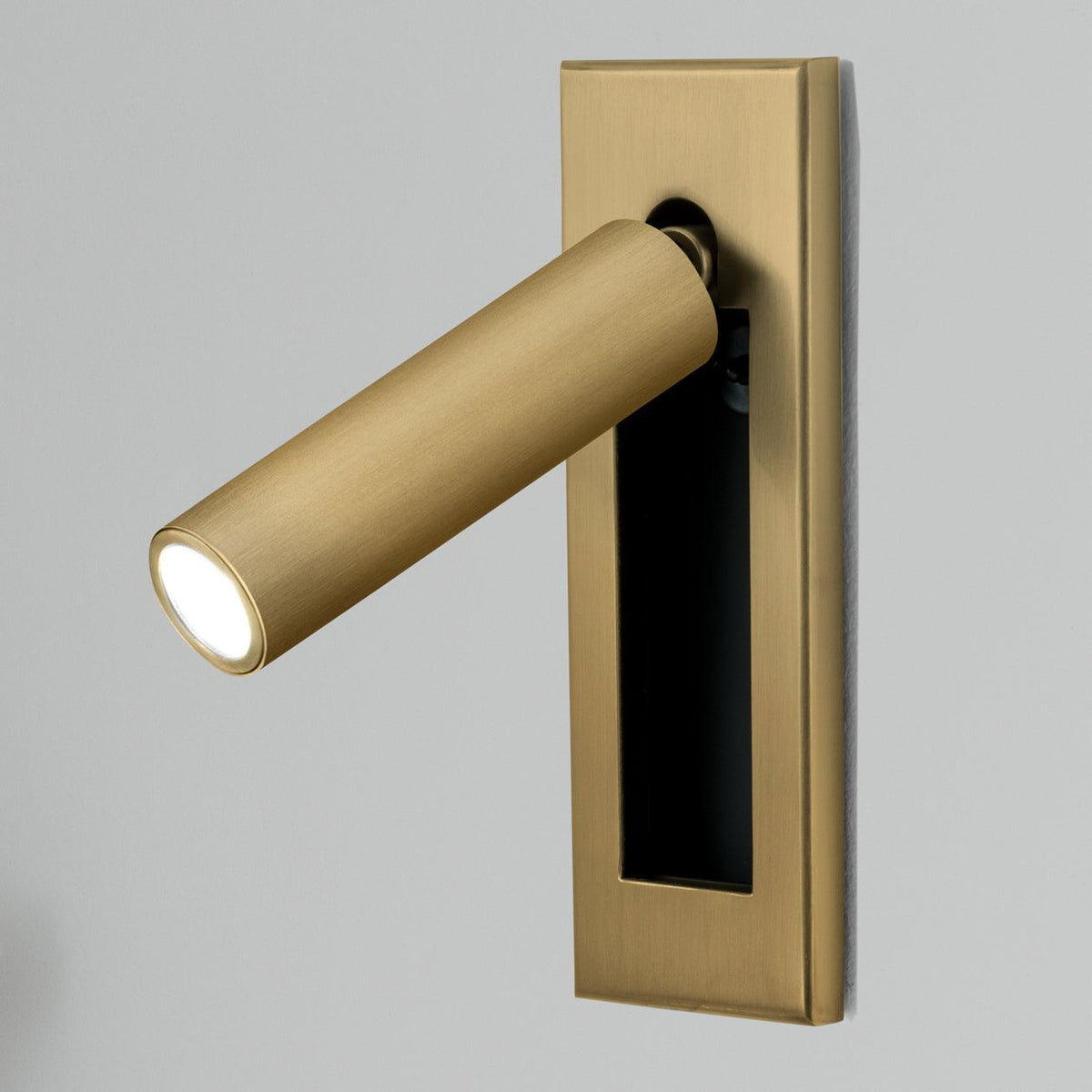 Sorin Bedside Reading Lights Wall Mounted, Recessed Wall Sconce, Fold-Flat, Warm 3000K, Bedroom