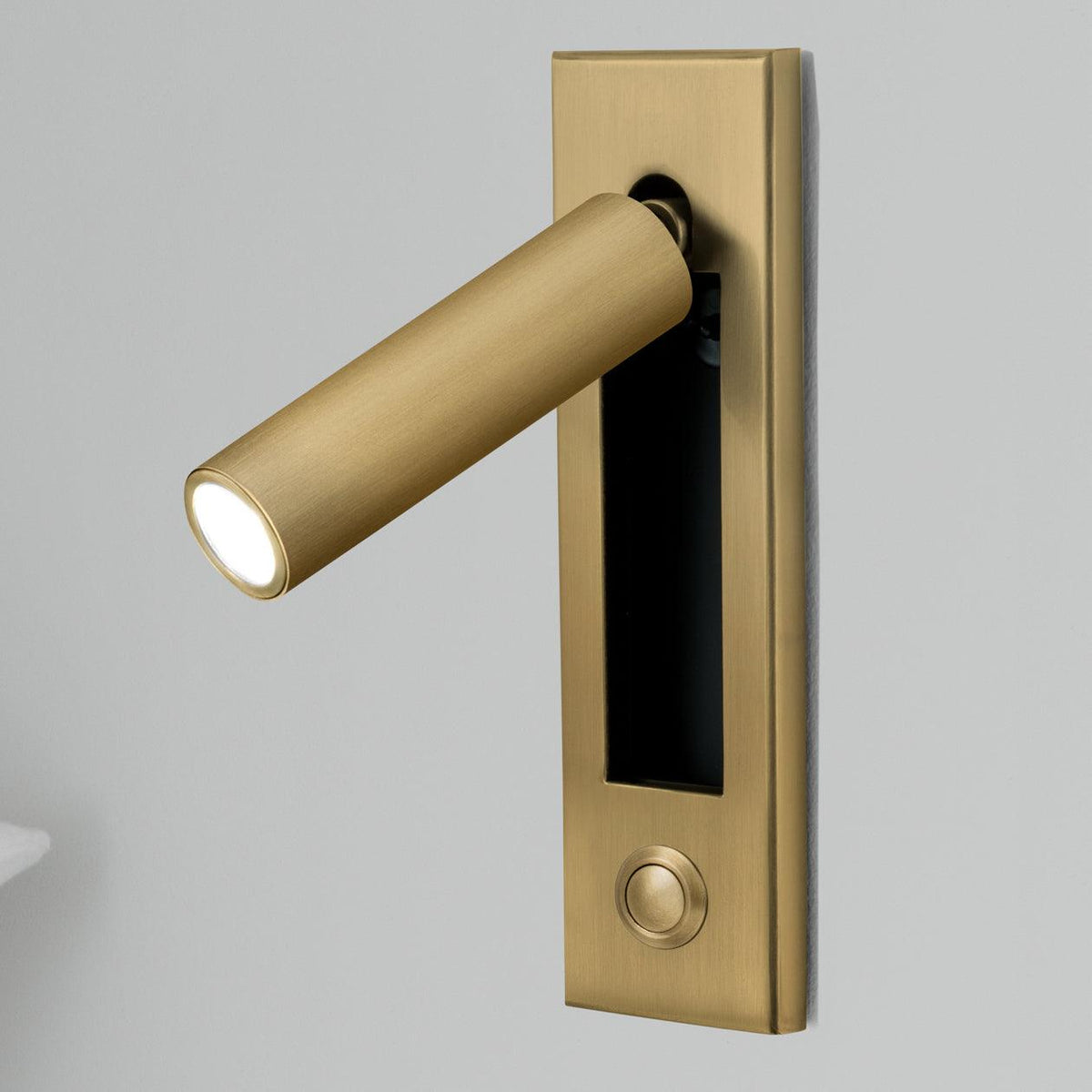 Sorin Bedside Reading Lights Wall Mounted, Recessed Wall Sconce, Fold-Flat, Warm 3000K, Bedroom