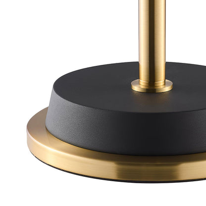 Emmental Modern Floor Lamp, Gold Finish, Adjustable Shade, Living Room & Office