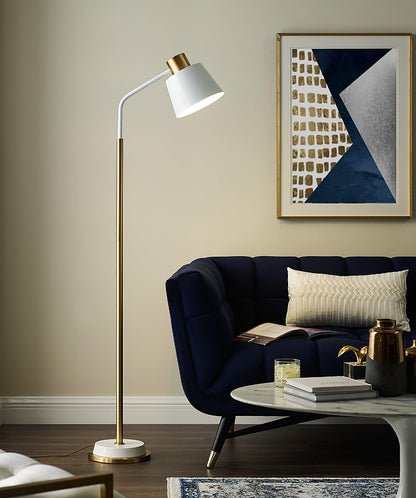 Emmental floor lamp shade tilted to direct light