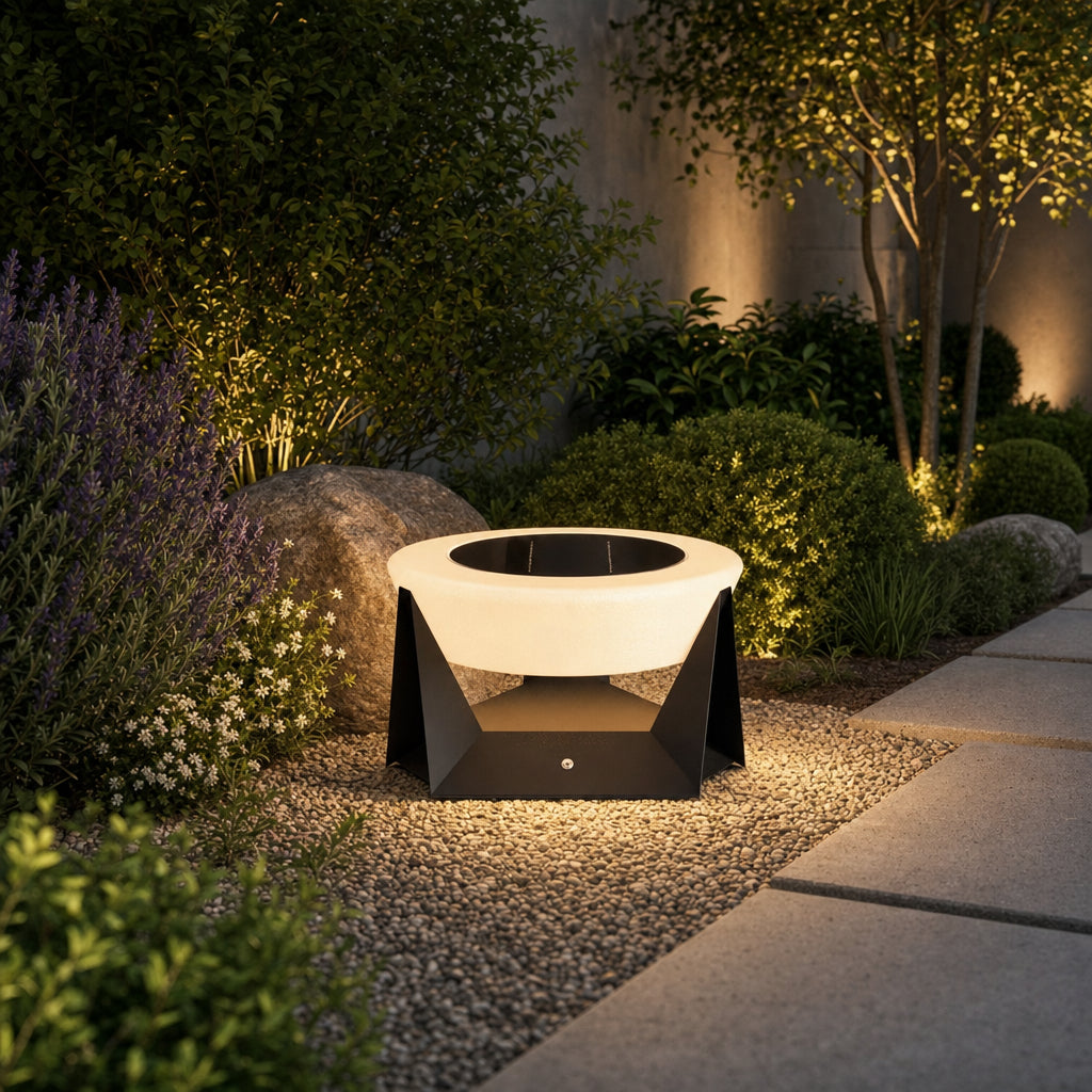 Titan Solar Outdoor Post Light, LED Pillar & Column Design, Aluminum, Warm Glow