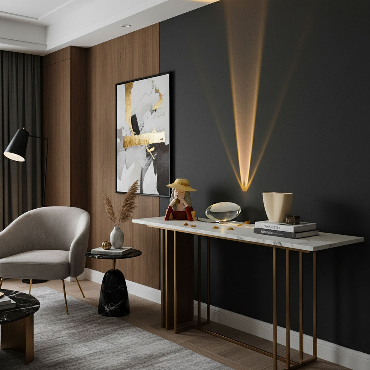 Soren Lamps for Table, Modern Crystal Table Lamp, Plug-In COB LED, Three Light Colors
