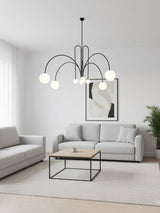 Soren Kitchen Island Pendant Light Fixture, Pendant Light Lamp, 1 or 6 Heads, 4 Colors