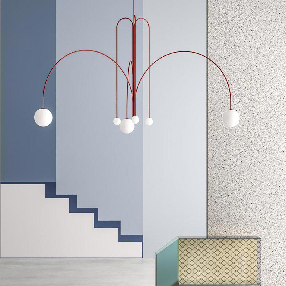Soren Kitchen Island Pendant Light Fixture, Pendant Light Lamp, 1 or 6 Heads, 4 Colors