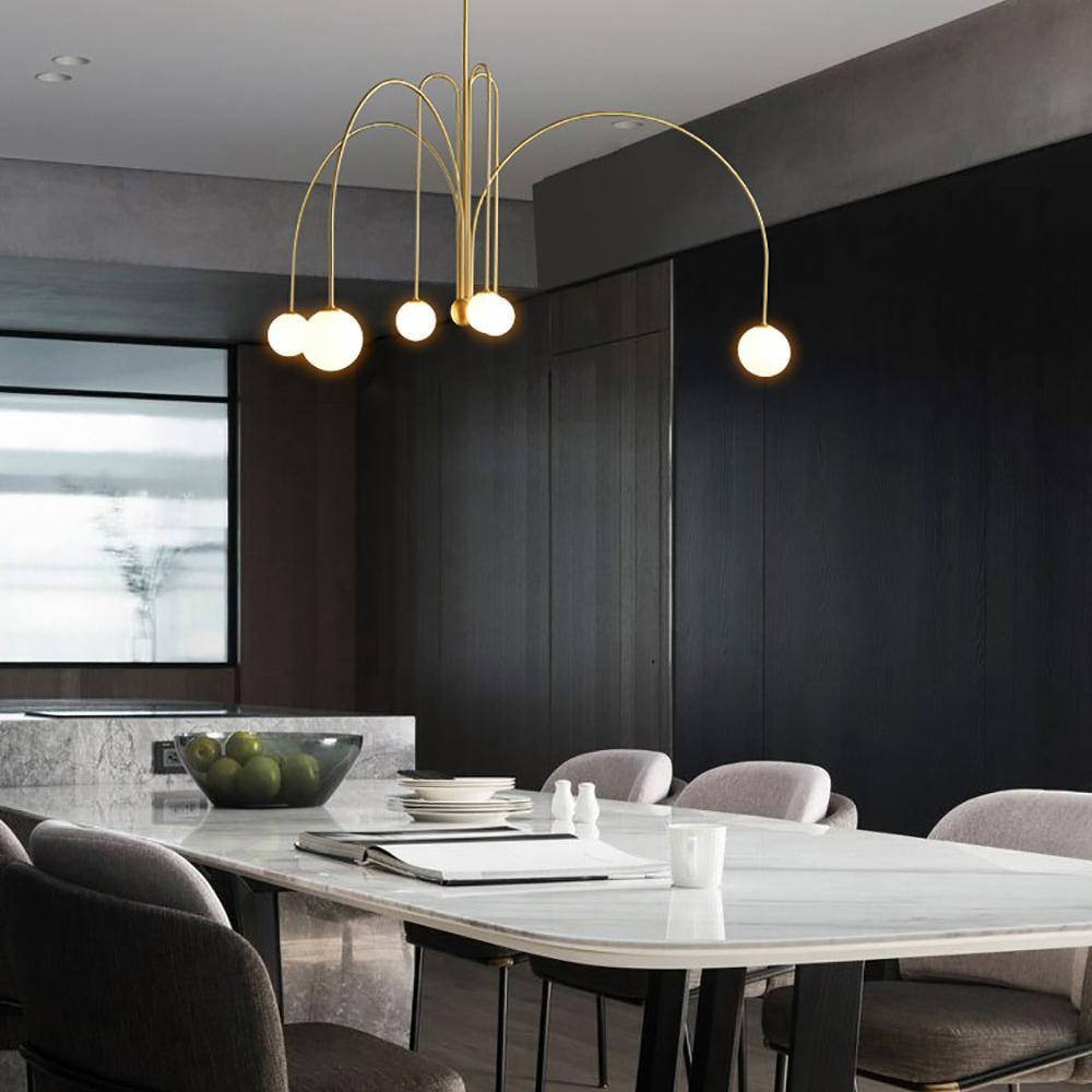 Soren Kitchen Island Pendant Light Fixture, Pendant Light Lamp, 1 or 6 Heads, 4 Colors