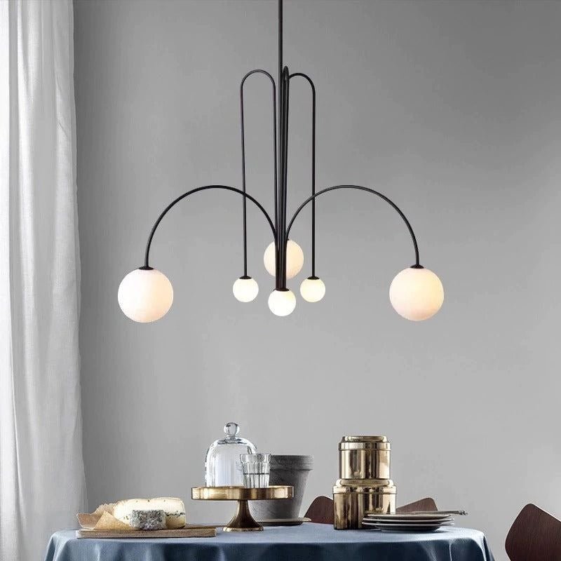 Soren Kitchen Island Pendant Light Fixture, Pendant Light Lamp, 1 or 6 Heads, 4 Colors