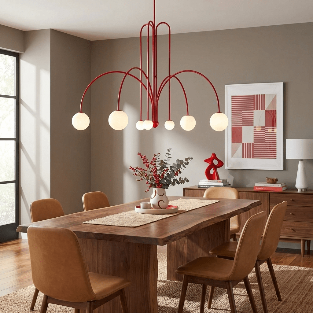 Soren Kitchen Island Pendant Light Fixture, Pendant Light Lamp, 1 or 6 Heads, 4 Colors