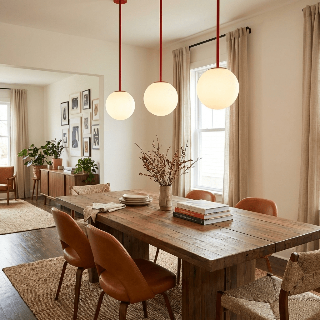 Soren Kitchen Island Pendant Light Fixture, Pendant Light Lamp, 1 or 6 Heads, 4 Colors