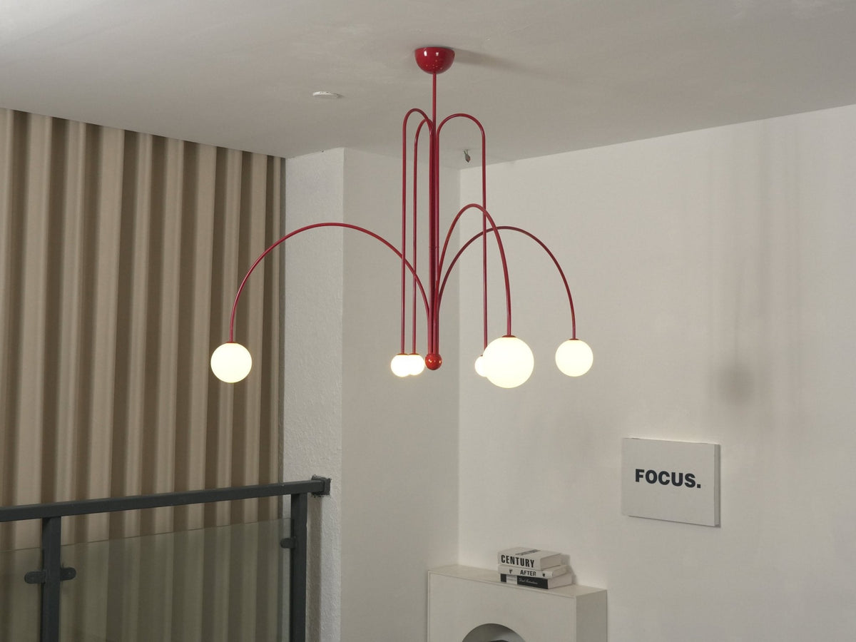 Soren Kitchen Island Pendant Light Fixture, Pendant Light Lamp, 1 or 6 Heads, 4 Colors