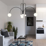 Soren Kitchen Island Pendant Light Fixture, Pendant Light Lamp, 1 or 6 Heads, 4 Colors