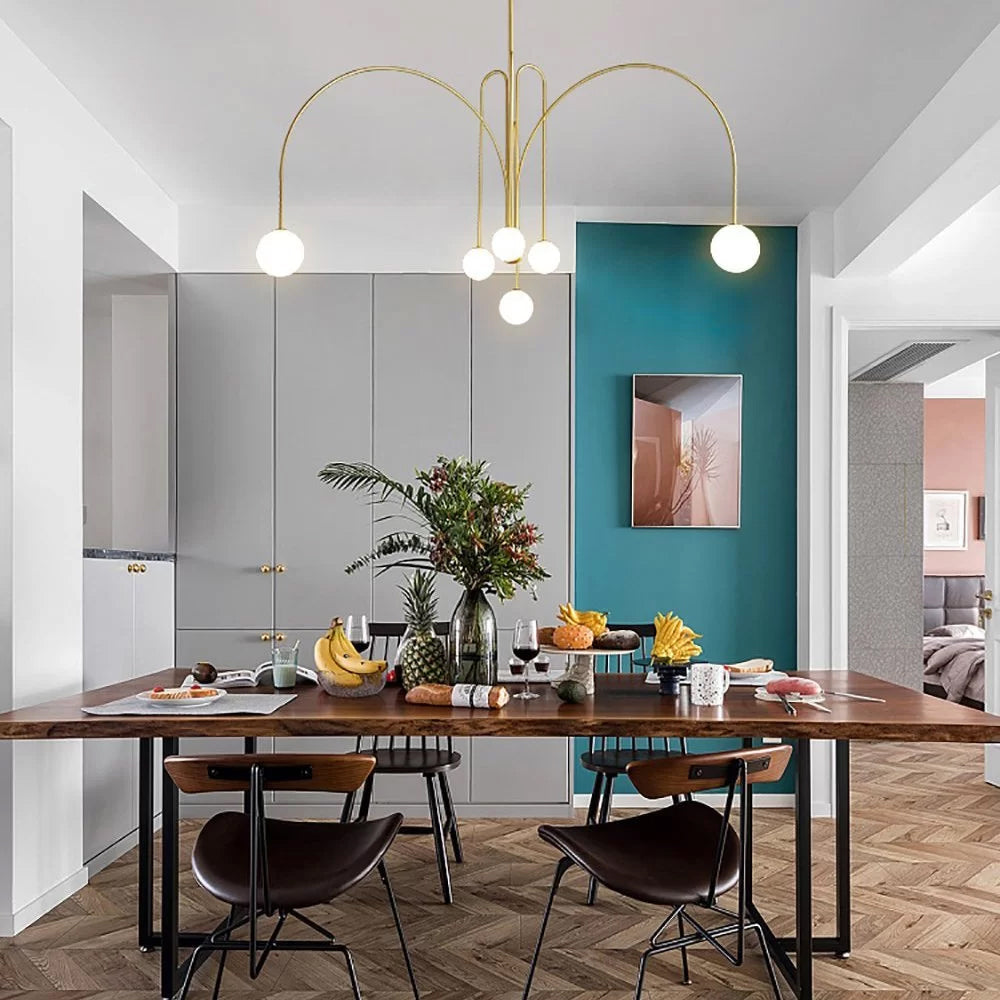 Soren Kitchen Island Pendant Light Fixture, Pendant Light Lamp, 1 or 6 Heads, 4 Colors