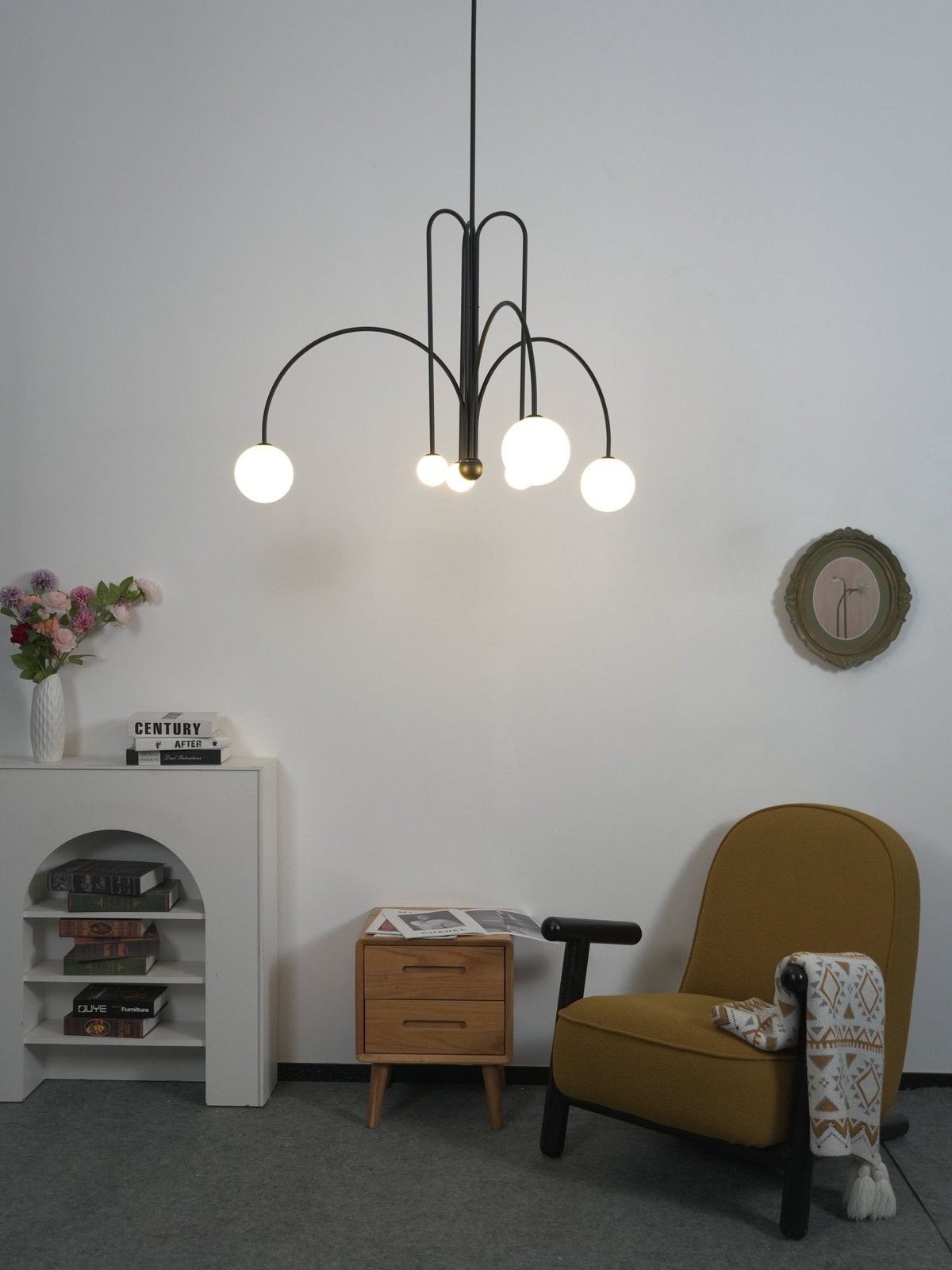 Soren Kitchen Island Pendant Light Fixture, Pendant Light Lamp, 1 or 6 Heads, 4 Colors
