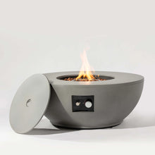 Round Column Gas Fire Pit, 50,000 BTU, ETL Certified, Propane & Natural Gas, Outdoor