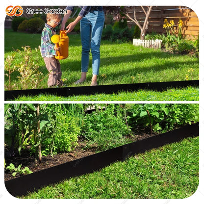Steel Landscape Edging Border, 6-Pack, Corrosion-Resistant, Garden Lawn & Flower Bed