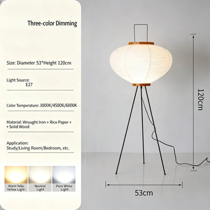 Close-up of paper shade texture on floor lamp
