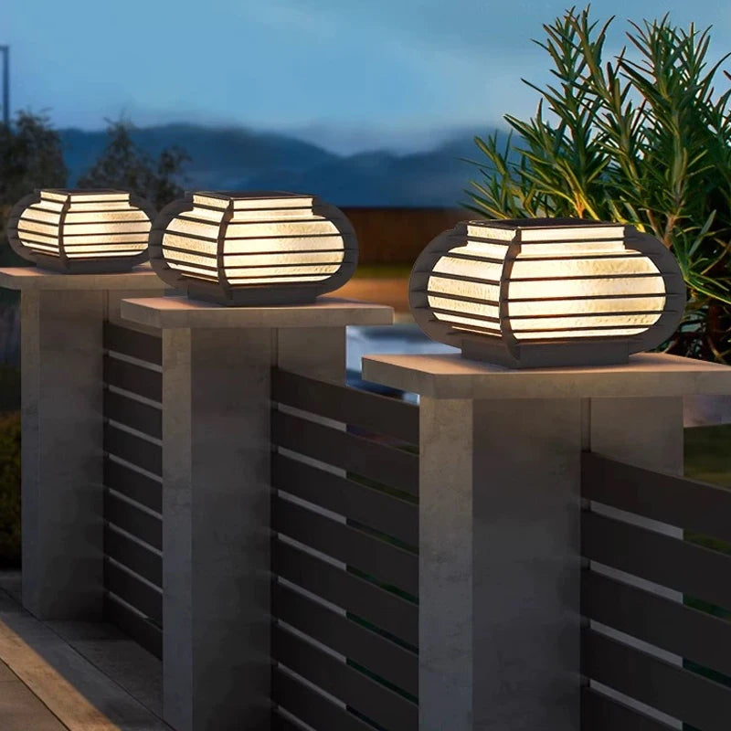 Column Outdoor LED Post Light, Gate & Pillar Design, Dimmable Stainless Steel