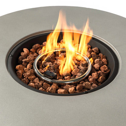 Round Column Gas Fire Pit, 50,000 BTU, ETL Certified, Propane & Natural Gas, Outdoor