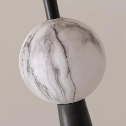 Modern Floor Lamp with Adjustable Height, Wabi-Sabi Style, Fabric Shade