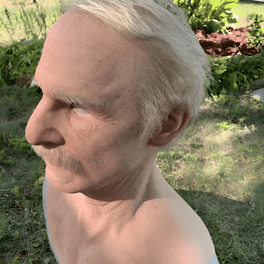 Full head latex Halloween character mask from the 23-style range, view 8