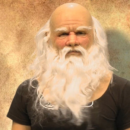 Realistic Old Man Halloween Mask, Full Head Latex, 23 Character Styles