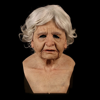 Realistic Old Man Halloween Mask, Full Head Latex, 23 Character Styles